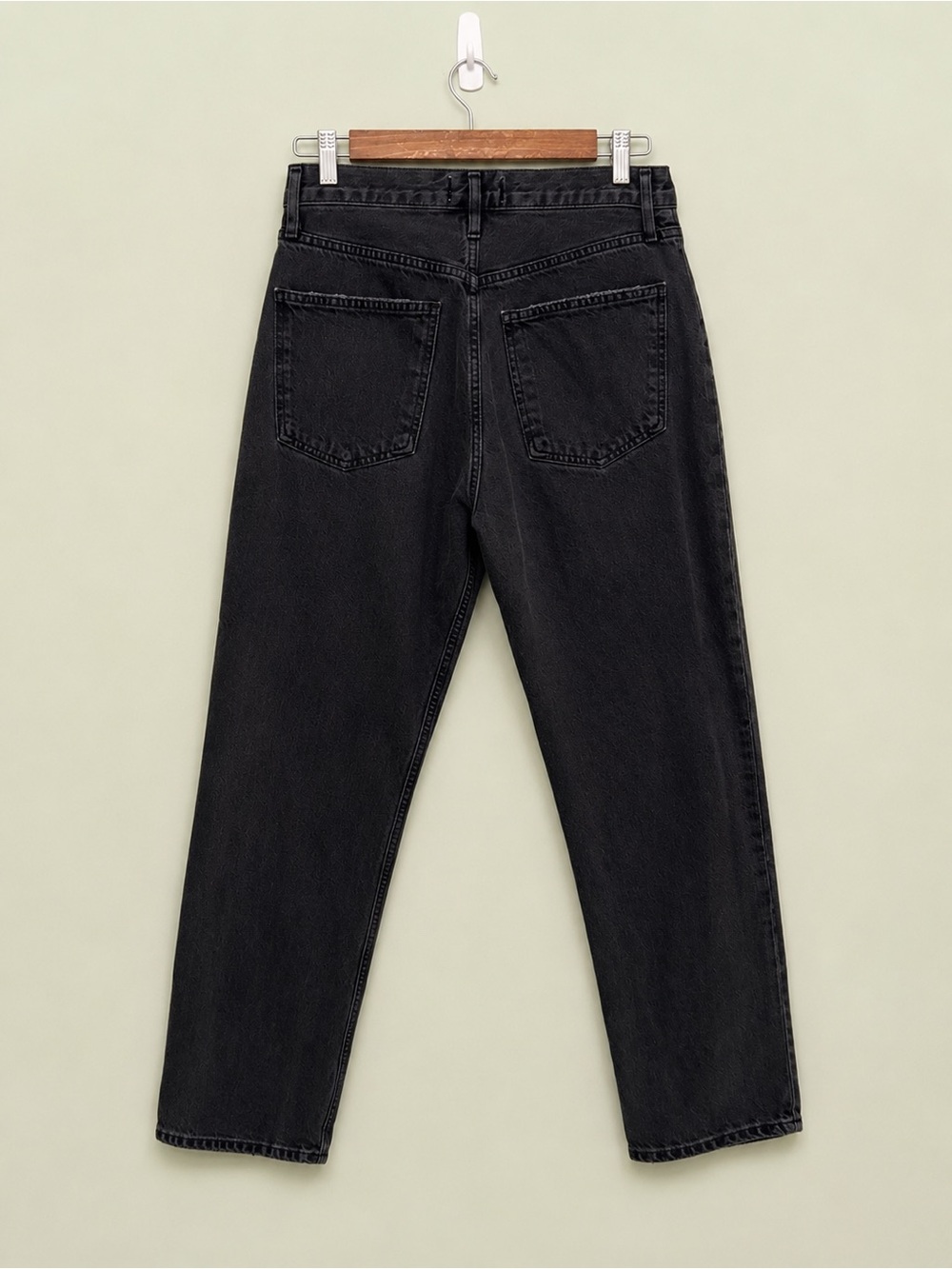 AGOLDE 90s Style Black Relaxed Straight Jeans in Vintage Black (Size 27) - Picture 3 of 6